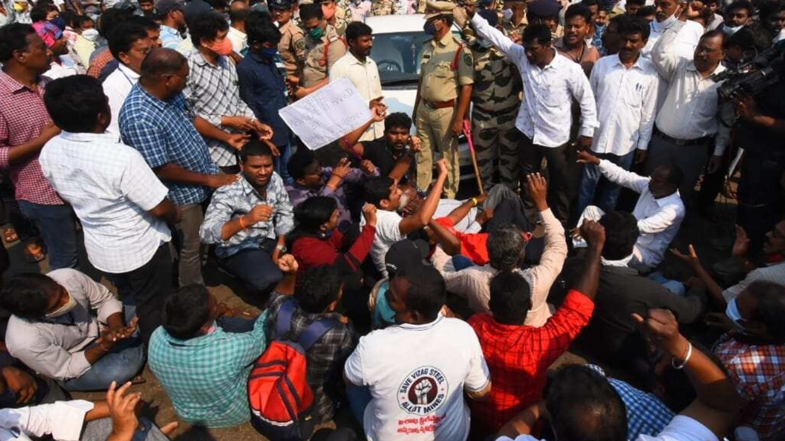 Vizag Steel Plant Workers Rise In Protest As Centre Firm On