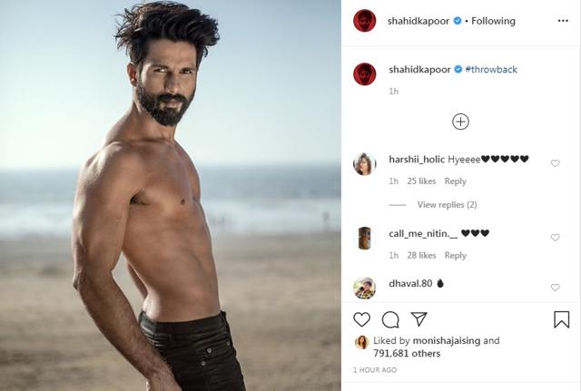 Shahid Kapoor Drops His Shirt For A Flaming Hot Picture Fans Ask For More Photos See Here