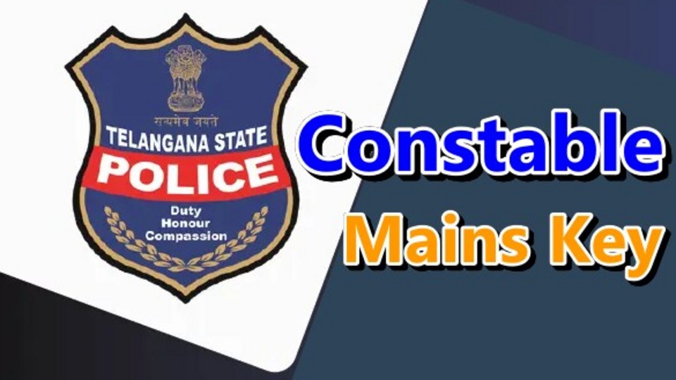 TS Constable Mains Key రప తలగణ కనసటబల మయనస క వడదల