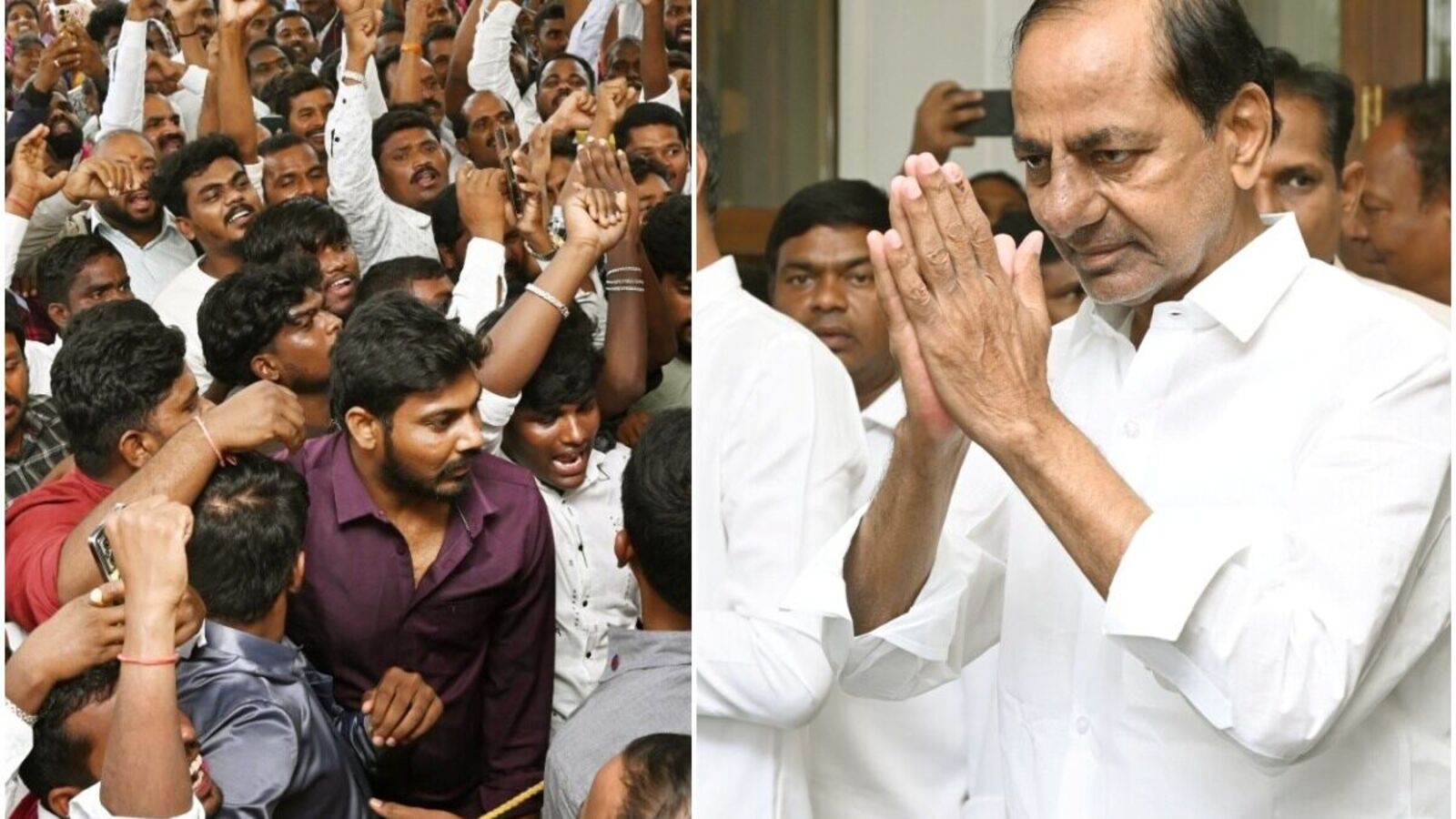 KCR : కేసీఆర్ ను కలిసేందుకు బస్సులు, కార్లలో తరలివచ్చిన చింతమడక గ్రామస్తులు