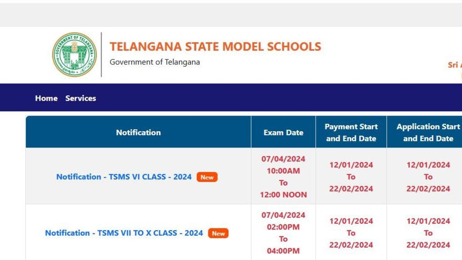 TS Model School Admissions : తెలంగాణ మోడల్ స్కూల్ ప్రవేశాల నోటిఫికేషన్ విడుదల & దరఖాస్తులు ప్రారంభం, ముఖ్య తేదీలివే