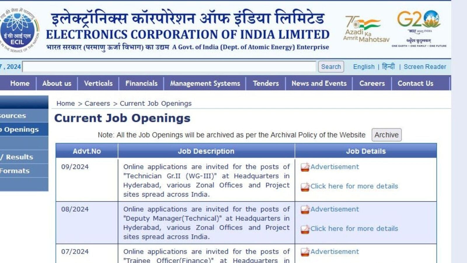 Govt Jobs 2024 : పోస్టుల భర్తీకి హైదరాబాద్‌ ఈసీఐఎల్‌ ప్రకటన & భారీగా వేతనం, ముఖ్య వివరాలివే