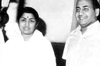 Lata Mangeshkar with Mohammed Rafi
