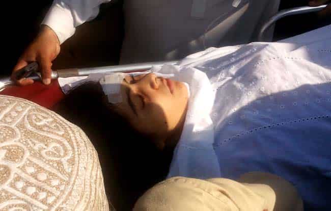 File photo of Malala after she was shot at. Agencies File photo of Malala after she was shot at. Agencies