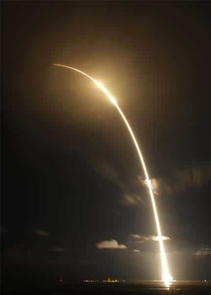 The Falcon 9 SpaceX rocket lifts off from space launch complex 40 at the Cape Canaveral Air Force Station in Cape Canaveral, Florida. The rocket is carrying supplies to the International Space Station. (AP Photo/Terry Renna) The Falcon 9 SpaceX rocket lifts off from space launch complex 40 at the Cape Canaveral Air Force Station in Cape Canaveral, Florida. The rocket is carrying supplies to the International Space Station. (AP Photo/Terry Renna)