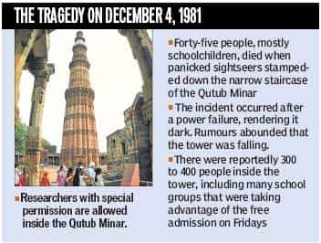 31 yrs after tragedy, Qutub Minar's doors remain shut | Latest News India - Hindustan Times