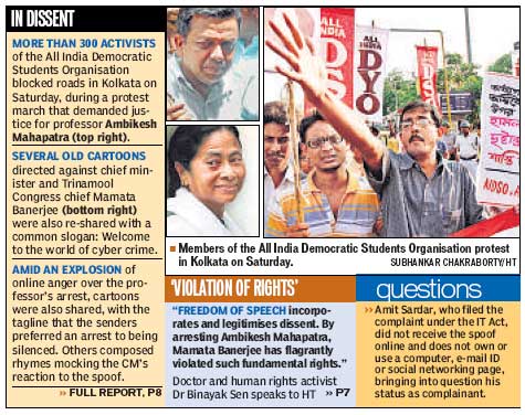 I'll do it again, says prof held for Mamata spoof | Kolkata - Hindustan ...