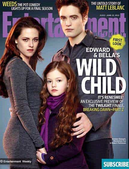First Look Edward Bella S Child In Breaking Dawn 2 Hindustan Times