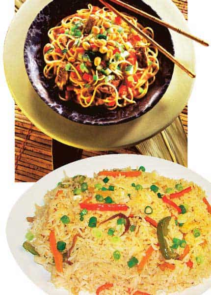 In the Sixties and the Seventies, as far as I can recall, there was no pressure to order both rice and noodles as there is these days In the Sixties and the Seventies, as far as I can recall, there was no pressure to order both rice and noodles as there is these days