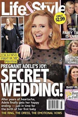 Adele sporting a wedding ring? Adele sporting a wedding ring?