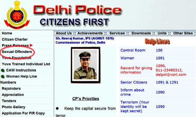 Delhi Police Puts Sex Offenders Photos Online Latest News Delhi