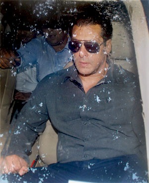 Actor Salman Khan leaves after appearing in a court following the hit-and-run case in Mumbai. (PTI Photo)
</div) Actor Salman Khan leaves after appearing in a court following the hit-and-run case in Mumbai. (PTI Photo)
</div)