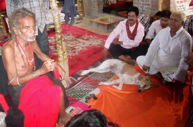 RJD chief Lalu Prasad at the ashram of his guru Pagla Baba at Vindhyachal in Mirzapur district. (PTI Photo) RJD chief Lalu Prasad at the ashram of his guru Pagla Baba at Vindhyachal in Mirzapur district. (PTI Photo)