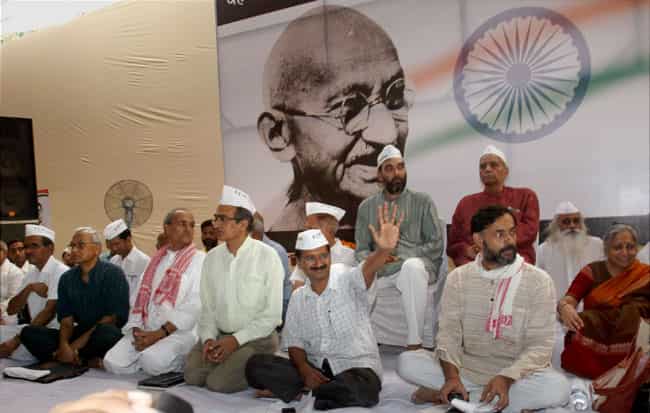 Members of India Against Corruption Arvind Kejriwal and Prashant Bhushan with others at a meeting to discuss to form a political outfit, in New Delhi. PTI Photo Members of India Against Corruption Arvind Kejriwal and Prashant Bhushan with others at a meeting to discuss to form a political outfit, in New Delhi. PTI Photo