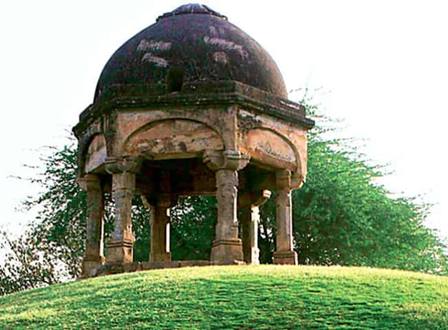 The only landlocked lighthouse, this is a stone canopy built on a huge mound of grass. It was built by Sir Thomas Theophilus Metcalfe in the mid-19th century. One can see the towering Qutab Minar and a stunning panoramic view of the city from here. Photo: Mayank Austen Soofi The only landlocked lighthouse, this is a stone canopy built on a huge mound of grass. It was built by Sir Thomas Theophilus Metcalfe in the mid-19th century. One can see the towering Qutab Minar and a stunning panoramic view of the city from here. Photo: Mayank Austen Soofi