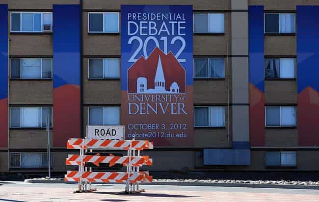 Road closure barricades sit on the side of a road to be used during the first presidential debate at the University of Denver. AFP Photo Road closure barricades sit on the side of a road to be used during the first presidential debate at the University of Denver. AFP Photo