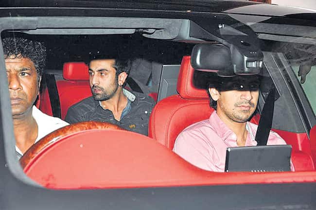 Ranbir at Zoya's birthday party.