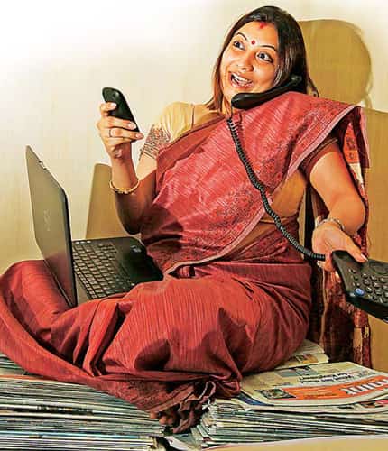 Sushweta Bhoir, 34, has a "proper corporate job" as part of the finance team at Siemens