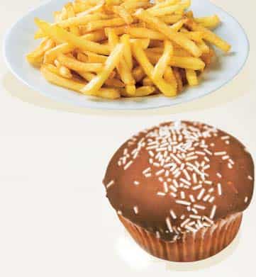 Back to innocence: Cupcakes with old-style frosting and sprinkles and home-style finger chips conjure up memories of my childhood almost instantly