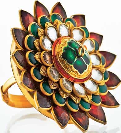 Put a ring on it: This floral silver ring from Safeera Jewels makes for a bright, festive statement. Price `5,700 Put a ring on it: This floral silver ring from Safeera Jewels makes for a bright, festive statement. Price `5,700