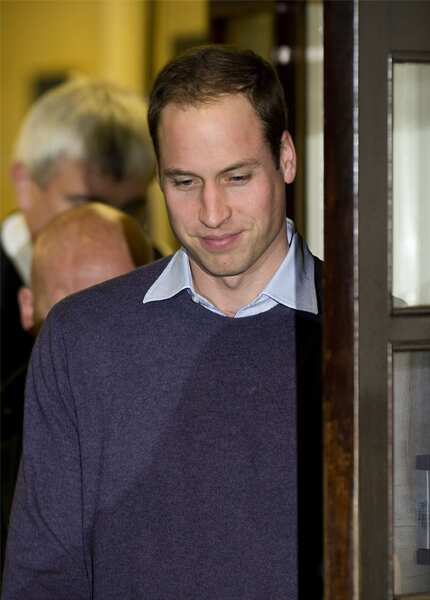 Prince William is all smiles as he leaves King Edward VII Hospital in London Prince William is all smiles as he leaves King Edward VII Hospital in London