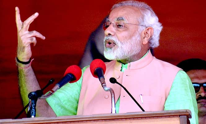 Crowd of supporters during Gujarat CM and BJP PM candidate Narendra Modi's rally in Bahraich, UP. (PTI Photo) Crowd of supporters during Gujarat CM and BJP PM candidate Narendra Modi's rally in Bahraich, UP. (PTI Photo)