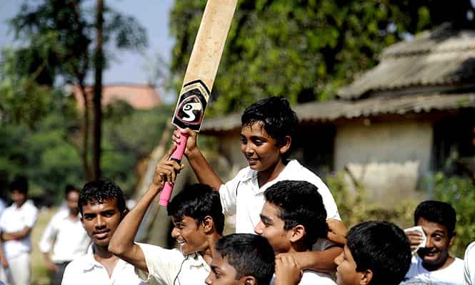 Prithvi Shaw slams 546 runs in Harris Shield against St Francis School at Azad Maidan in Mumbai. (Shakti Yadav)
</div) Prithvi Shaw slams 546 runs in Harris Shield against St Francis School at Azad Maidan in Mumbai. (Shakti Yadav)
</div)