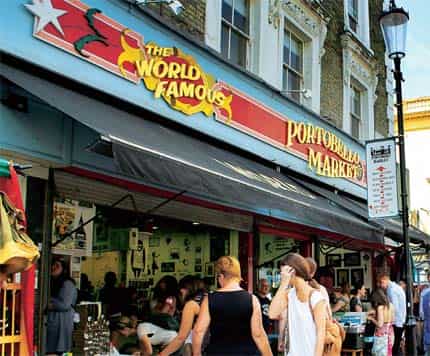 The bazaar on Portobello Road is 150 years old and is a treasure trove of antique and fashion finds The bazaar on Portobello Road is 150 years old and is a treasure trove of antique and fashion finds