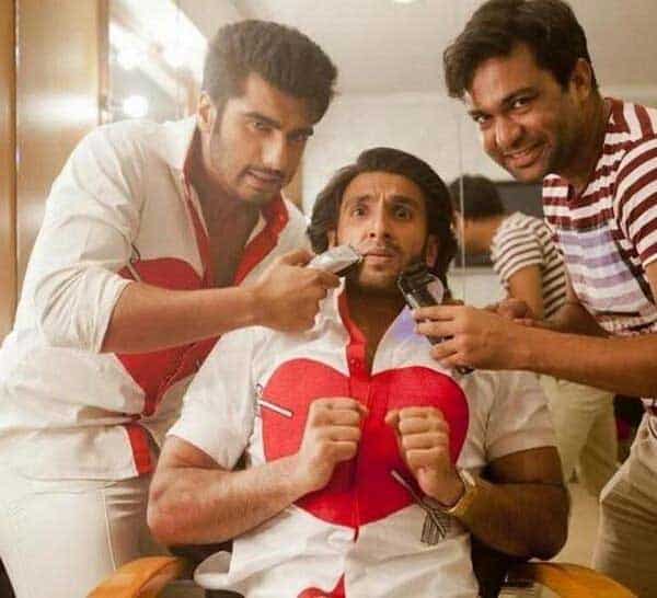 Actor Arjun Kapoor and director Ali Abbas Zafar shaves off Ranveer Singh's mooch