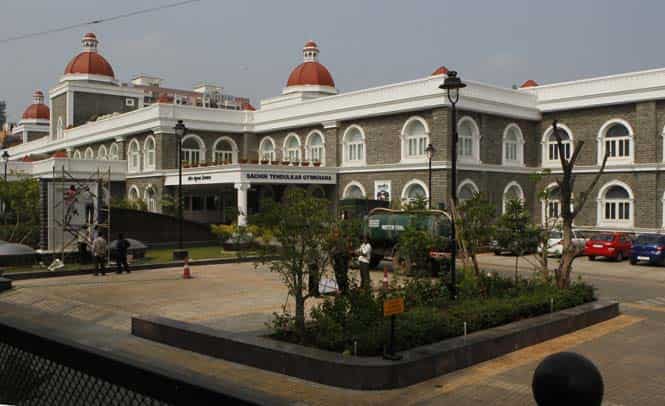 The MCA facility at Kandivali to be renamed after the retiring legend Sachin Tendulkar in Mumbai. (Mahendra Parikh/ HT Photo)</strong) The MCA facility at Kandivali to be renamed after the retiring legend Sachin Tendulkar in Mumbai. (Mahendra Parikh/ HT Photo)</strong)