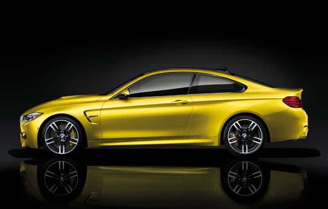 The M4 has two doors, a bulging hood and 19-inch alloy wheels. BMW's M3 and M4: double the choice, double the motoring fun
