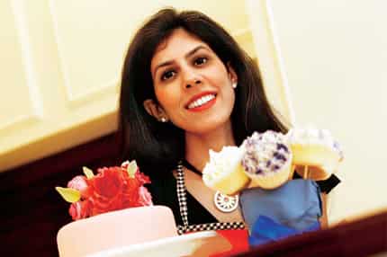 Aarti Sarin
Jain AKA: Baking From My Heart
GREATEST HITS: Elaborate customised cakes
TIPS: Don’t refrigerate iced cupcakes. If you do have to refrigerate cupcakes, take them out in time for your party (in the morning for an evening party). To prevent the cake top from cracking, cover the cake tin with foil halfway through your baking time) Aarti Sarin
Jain AKA: Baking From My Heart
GREATEST HITS: Elaborate customised cakes
TIPS: Don’t refrigerate iced cupcakes. If you do have to refrigerate cupcakes, take them out in time for your party (in the morning for an evening party). To prevent the cake top from cracking, cover the cake tin with foil halfway through your baking time)