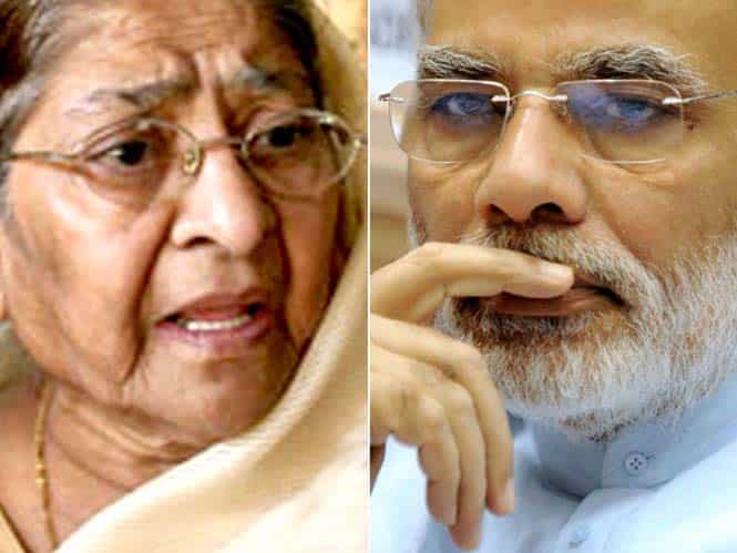 Combo picture of Zakia Jafri (L) and Narendra Modi (R).</em) Combo picture of Zakia Jafri (L) and Narendra Modi (R).</em)