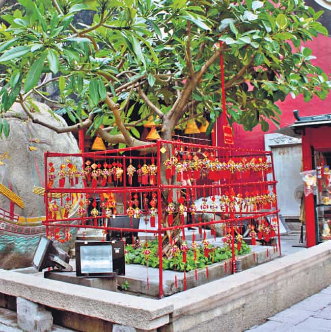 A Chinese temple in Macau. A Chinese temple in Macau.