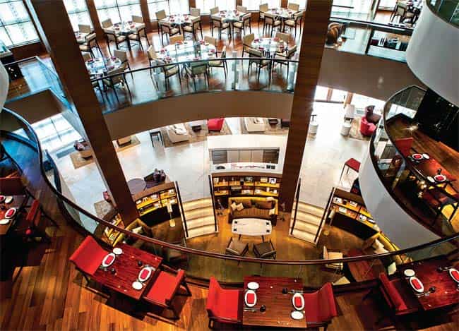 The Curtain rises: The Flying Elephant at the Park Hyatt, Madras, conceived with great passion by former drama student Amit Mahtaney, is pure theatre, spread across five levels