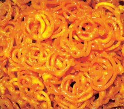 Same But Different: our version of the jalebi differs from the Middle East original since it tends to be thinner, crisper and less sweet Same But Different: our version of the jalebi differs from the Middle East original since it tends to be thinner, crisper and less sweet