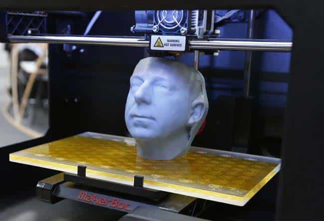 A 3D printer MakerBot Replicator 2 produces a sculpture at the CeBit computer fair in Hanover. Reuters/Fabrizio Bensch A 3D printer MakerBot Replicator 2 produces a sculpture at the CeBit computer fair in Hanover. Reuters/Fabrizio Bensch