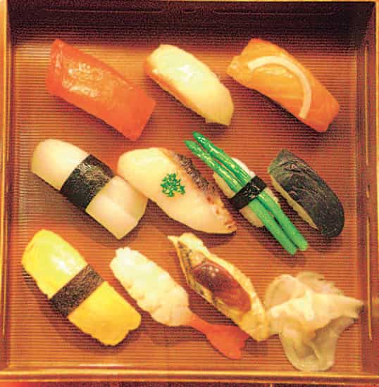 A selection of sushis. A selection of sushis.