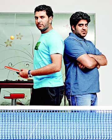 Paddling together Yuvraj enjoys playing table tennis with younger brother, Zoravar Paddling together Yuvraj enjoys playing table tennis with younger brother, Zoravar