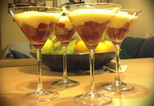 For a nice serving twist, layer this dessert in martini glasses For a nice serving twist, layer this dessert in martini glasses
