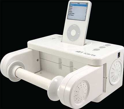 Loo behold: Do you really want an iPod dock that dispenses toilet paper? Loo behold: Do you really want an iPod dock that dispenses toilet paper?