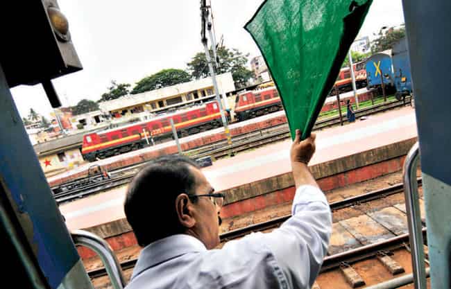 The flag-bearer: The guard is the lord of all he surveys. M Abubacker let the HT Brunch team travel with him in the brake van in the final stretch from Trivandrum to Kanyakumari The flag-bearer: The guard is the lord of all he surveys. M Abubacker let the HT Brunch team travel with him in the brake van in the final stretch from Trivandrum to Kanyakumari
