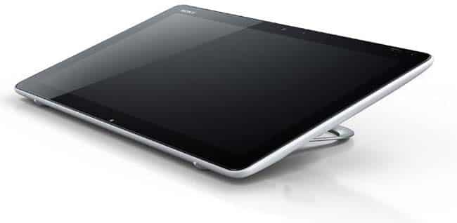 The original tabletop PC, the Sony VAIO Tap 20 features a built-in optical drive for Blu-ray and DVDs. Photo: AFP The original tabletop PC, the Sony VAIO Tap 20 features a built-in optical drive for Blu-ray and DVDs. Photo: AFP