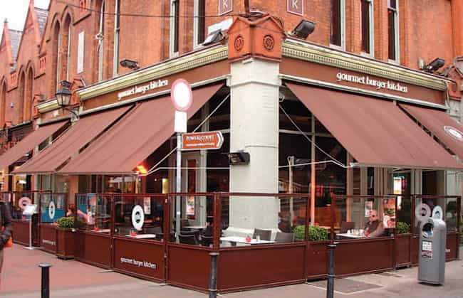 For the taste of it: In London, quality mini-chains like Gourmet Burger Kitchen (above) and Byron have become a craz)