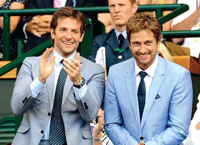 Bradley Cooper and Gerard Butler too took off their jackets and nearly everybody else in that area. Bradley Cooper and Gerard Butler too took off their jackets and nearly everybody else in that area.