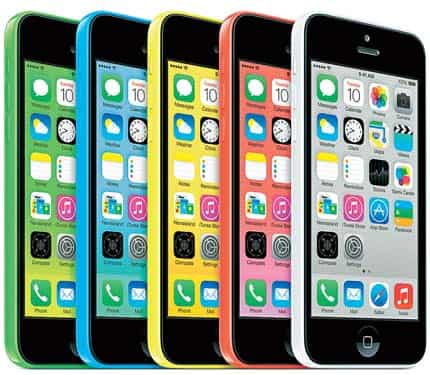 The iPhone 5c is a bright and happy phone that comes in five colours The iPhone 5c is a bright and happy phone that comes in five colours