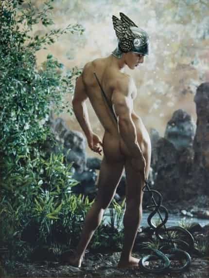 A nude painting at display (AFP Photo)
</div) A nude painting at display (AFP Photo)
</div)