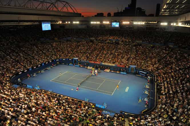 General view of the Rod Laver Arena, one of the three courts on which the Open will be played. (AFP Photo) General view of the Rod Laver Arena, one of the three courts on which the Open will be played. (AFP Photo)