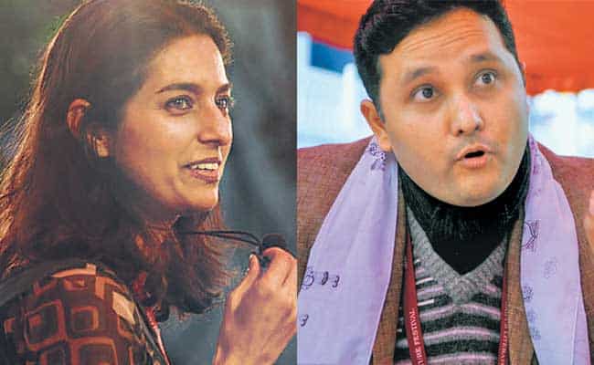 Authors Jhumpa Lahiri and Amish Tripathi Authors Jhumpa Lahiri and Amish Tripathi