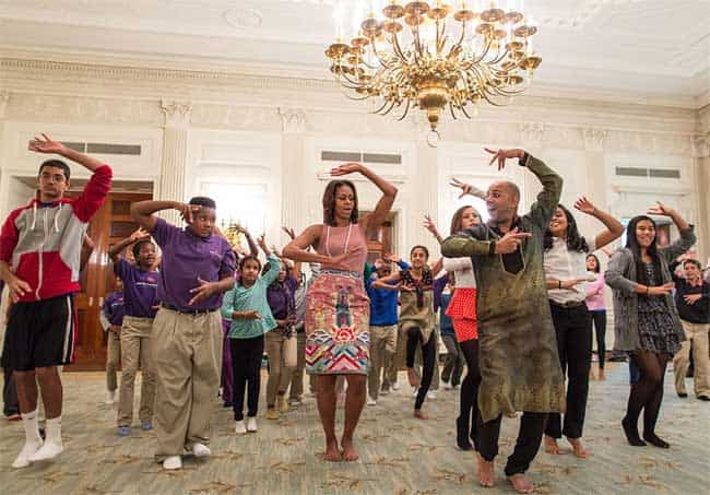 Michelle Obama's Bollywood moves Michelle Obama's Bollywood moves